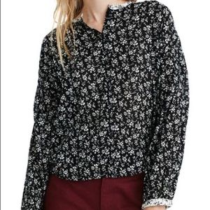Madewell meadow popover in branch floral. SZ L. EXCELLENT condition
